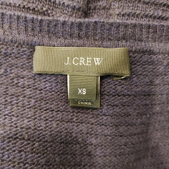 JCREW NAVY RIB-STITCH DOLMAN SWEATER, NAVY XS - Picture 11 of 11